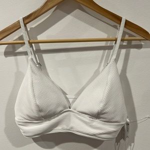 CUPSHE white bikini top size medium